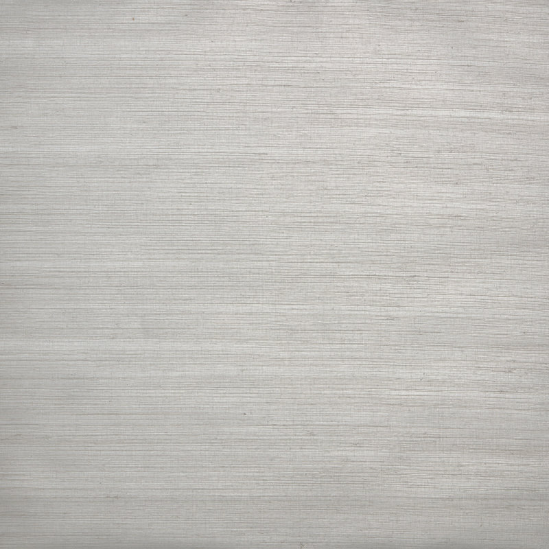 Sisal Monochromatic Authentic Grasscloth Wallpaper, Gray/Silver