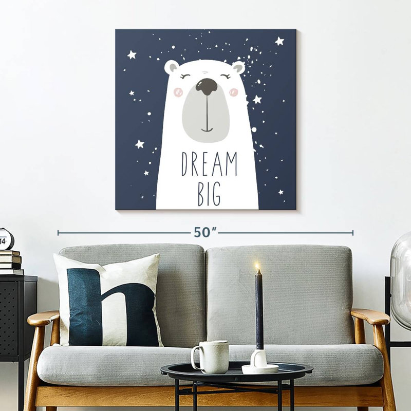 Ashelle Dream Big Bear, typographie, H 30 po x l 30 po