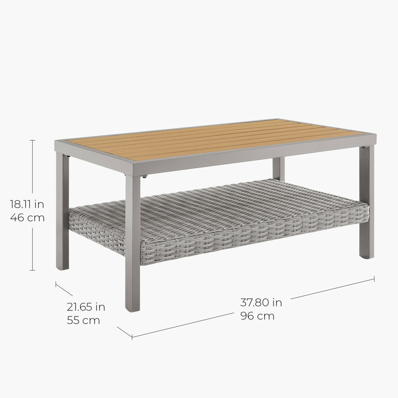Table de conversation pour patio, Gris