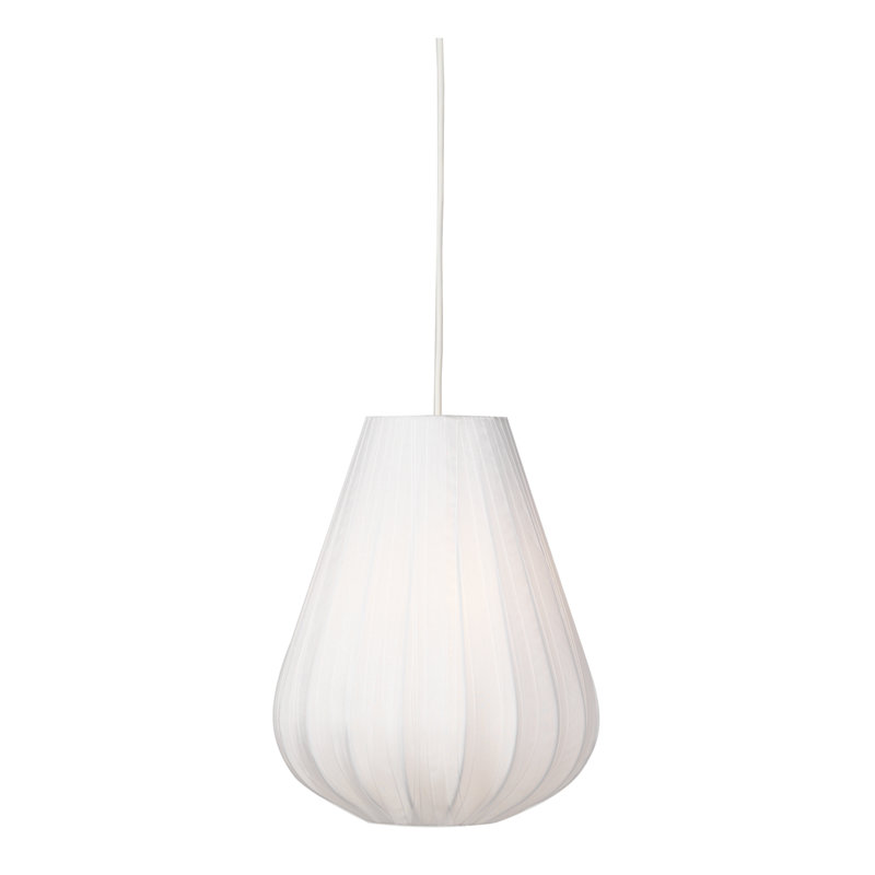 35cm H Fabric Novelty Pendant Shade ( Screw On ), White