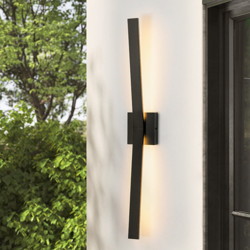 Bryshere 31.5'' Slender Sideway Dimmable LED Outdoor Wall Light
