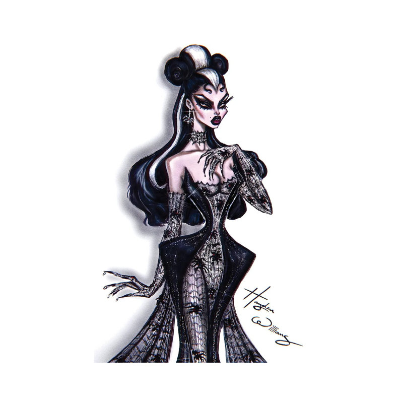 Spiderella by Hayden Williams - Wrapped Canvas Painting, 20.32 cm H x 30.48 cm W