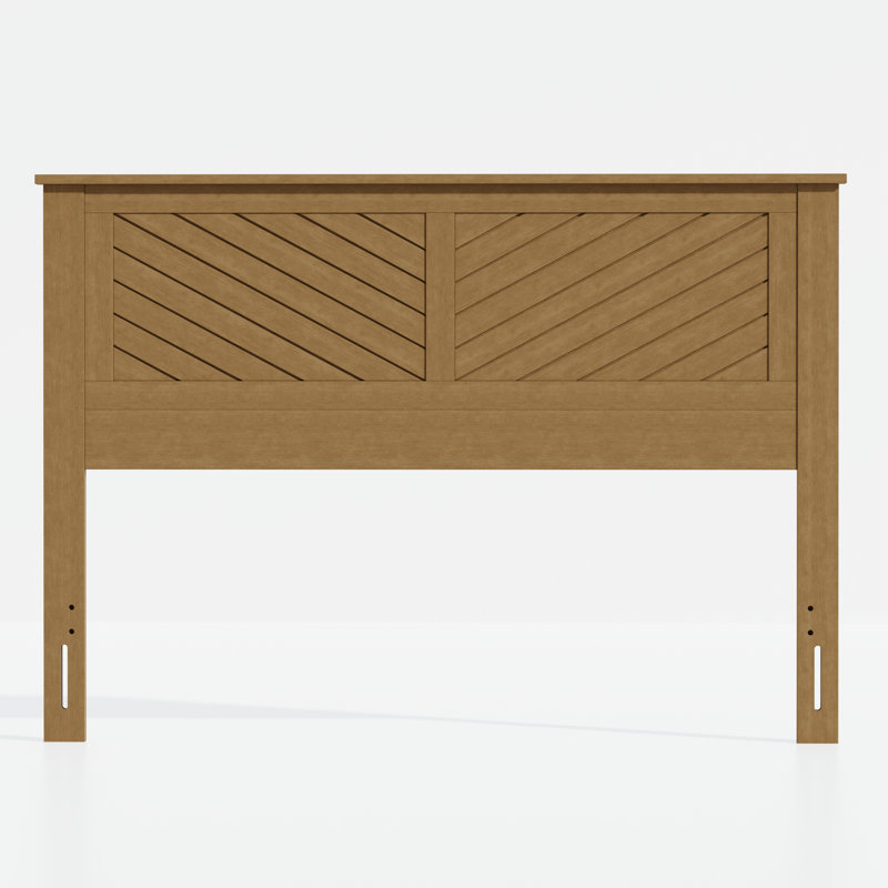 Chalco Solid Wood Headboard With Chamfer, Queen, Pine