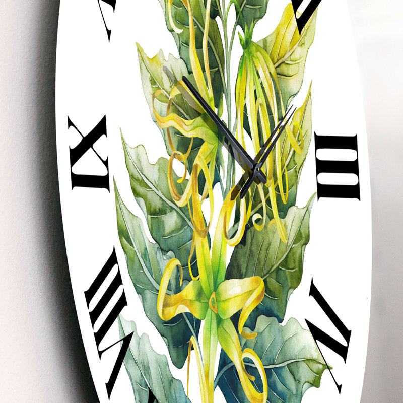 Ylang Ylang Flower - Horloge murale traditionnelle, Petit