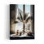 Sunlit Serenity Rustic Serene Vintage Palm Tree Coastal Wall Art Print-1437311063