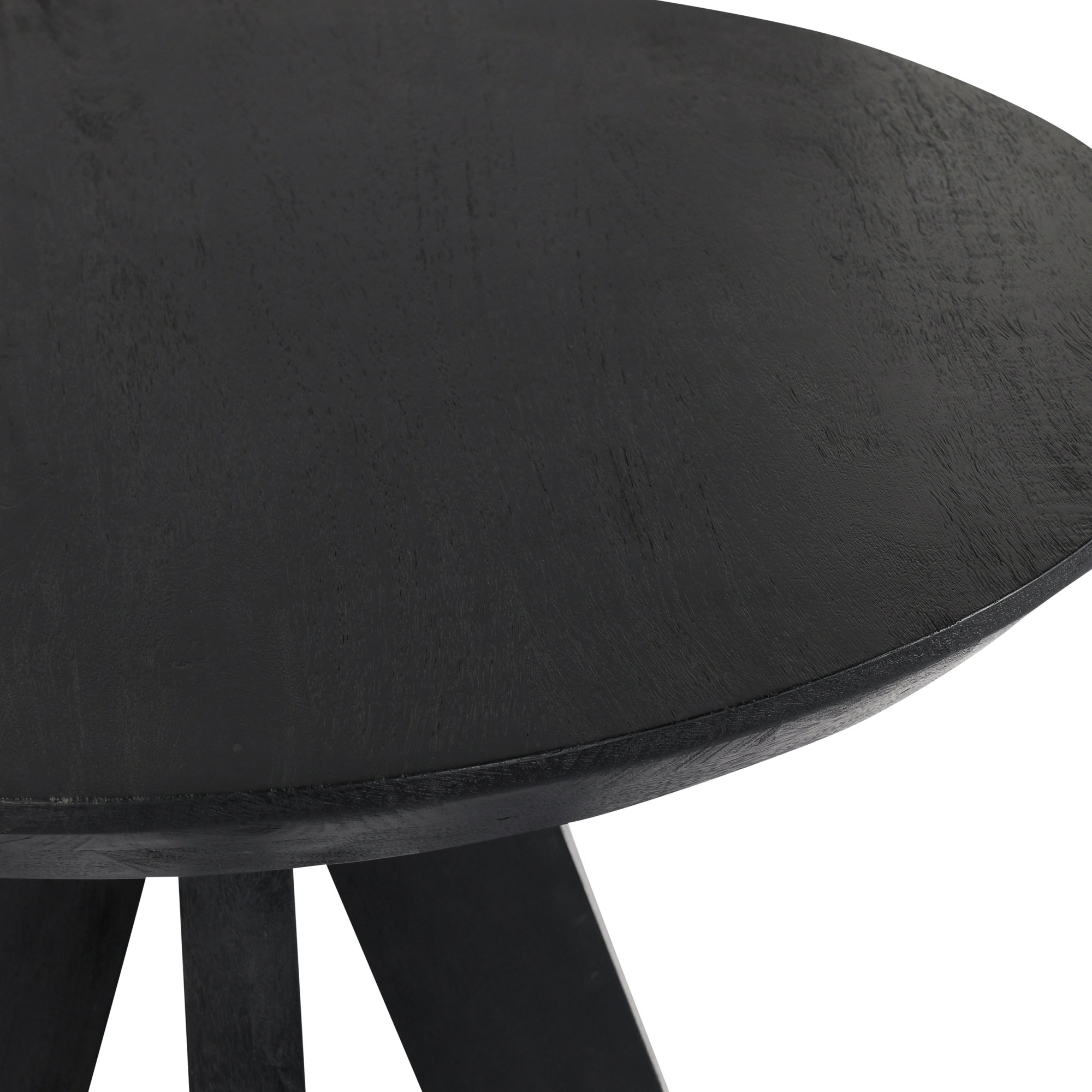 Furley 32" Round Counter Height Dining Table, Black, 42"