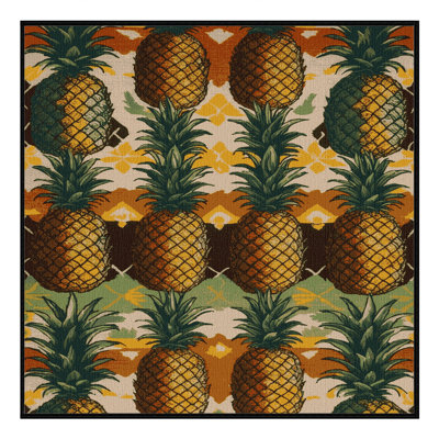  Tapis hawaïen lavable avec ananas
