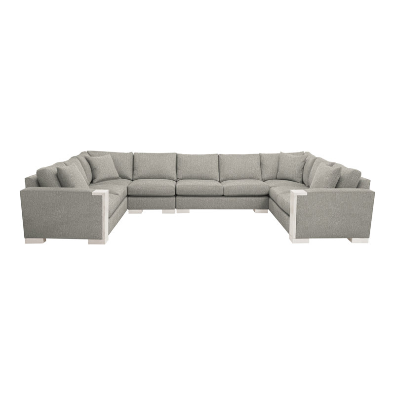 Michael Weiss 4-Piece Abingdon Sectional, Tarbee Pebble, Navajo