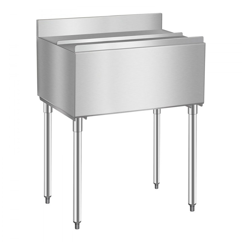 VEVOR 95.3L Ice Chest in Silver