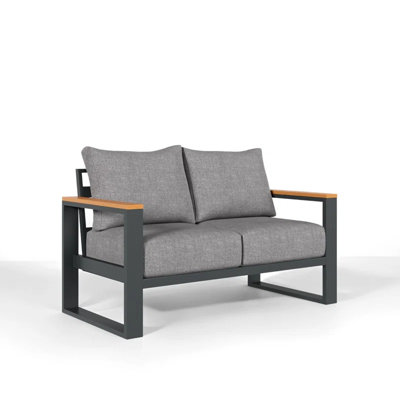 Causeuse d'extérieur en aluminium pour patio