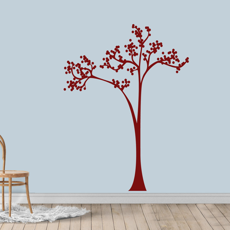 Ferrysburg Non-Wall Damaging Wall Decal, Cranberry