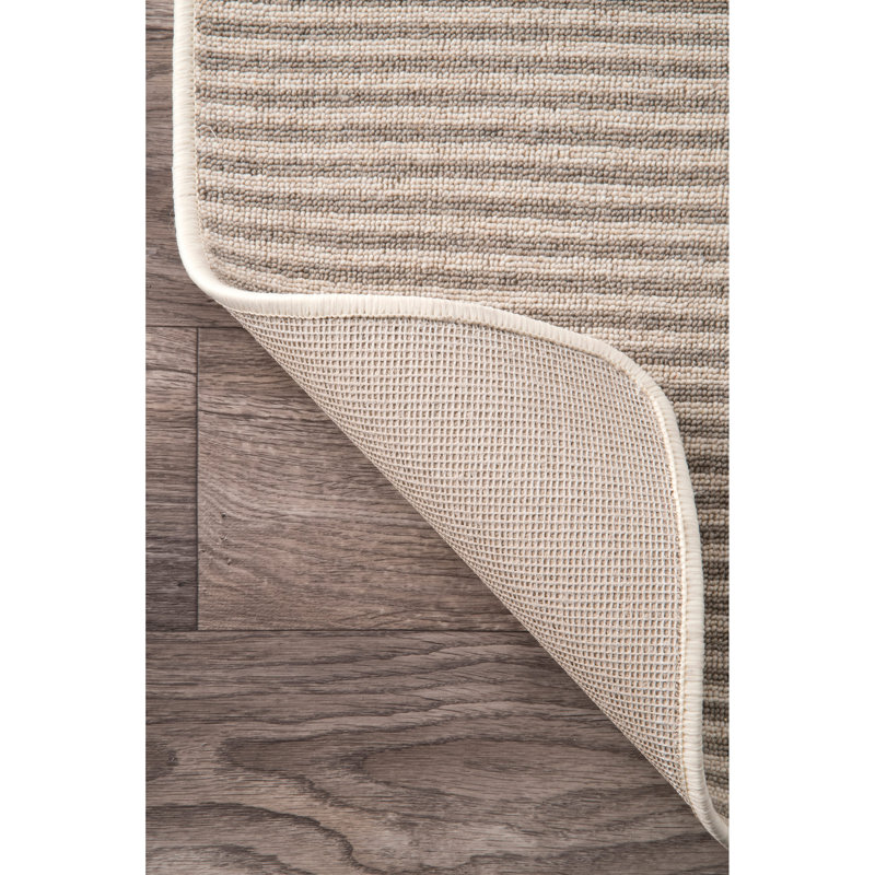 Blanton Striped Wool Area Rug, Rectangle 229 x 290cm