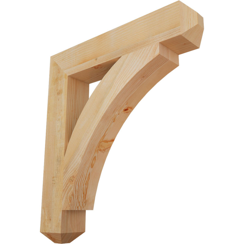 Thorton Craftsman Bracket, 38" H x 6" W x 34" D, Douglas Fir (Rough)