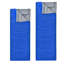Sac de couchage imperméable pour 2 personnes avec 2 coussins - bleu-60011004