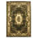 Barwin Floral Handmade Hand-Knotted Dark Green Area Rug
