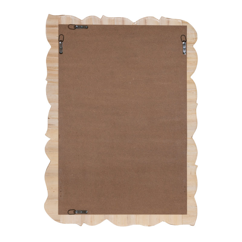Palm Rectangle Rattan Mirror