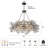 39.4" Light Luxury K9 Real Crystal Round Tree Branch Chandelier – Matte Black Finish-1216586452