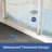 56-60＂W X 75＂H Single Sliding Frameless Shower Door With 1/4＂Tempered Glass, Soft-Close & Sgcc-Certified-116543561