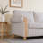 American Farmhouse 83.86" Polyester Blend Striped sofa-1923739156