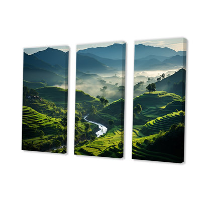 Shimmering Fields of China - Art mural Chine