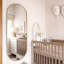 Emi - Gold Metal Runway Oval Wall Mirror-1484180858
