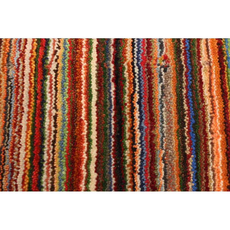 Kashkuli Gabbeh Red Rug 4'0" x 5'11"