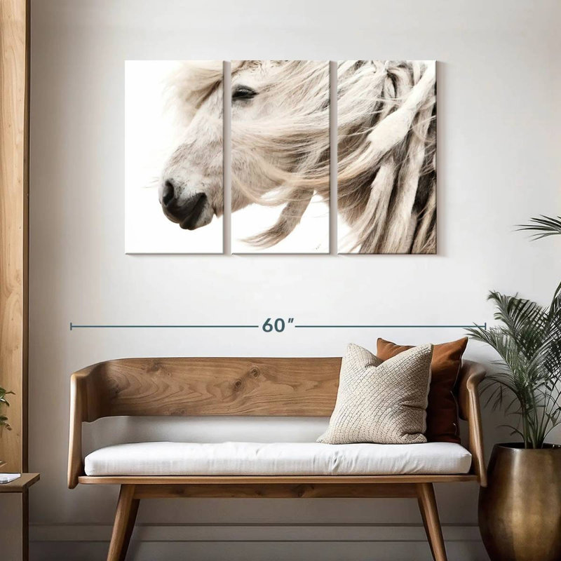 White Horse Mane, 28" H x 45" W