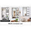 Armoire à pharmacie 30 po x 28 po avec miroir pour salle de bain, miroir de salle de bain mural avec rangement, tablettes réglables, cadre en aluminium, fixation en surface brun noir-1716252308-1716252311
