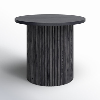 Jimmy Black Ash Round End Table