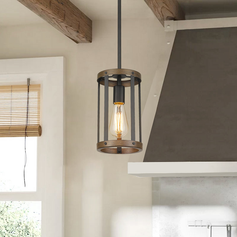 Luminaire suspendu cylindrique à 1 lumière Sarmiento