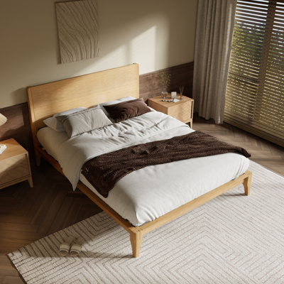 Solid Wood Standard Bed