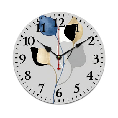 Beach Umbrella Decorative Wall Clock, 12" X 12"