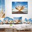 Coussin Vivid Sunrise on Sandy Beach - Sea & Shore-350534454