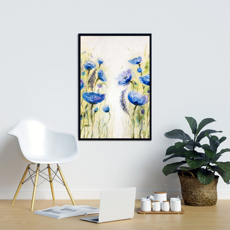 " Blue Garden ", 36" H x 24" W