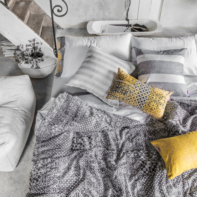 Mchugh Cotton Toile Duvet Cover, Double Duvet Cover