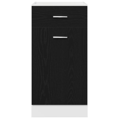 Kitchen Cabinet Black Oak Engineered Wood