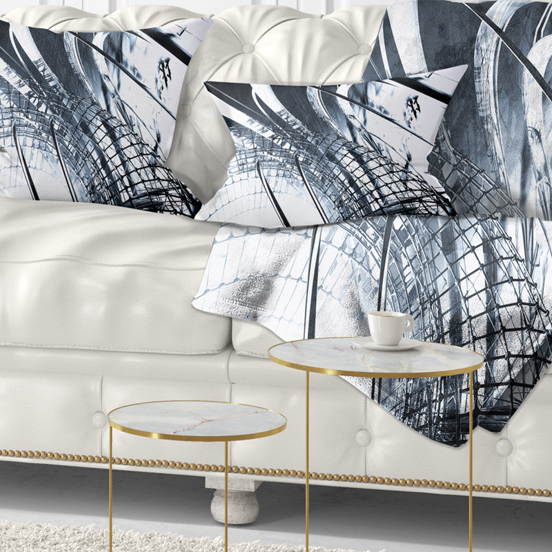 3D Abstract Art Black Structural - Abstract Printed Pillow