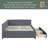 Jazamine Upholstered Linen Daybed-1732833331
