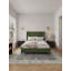 Lit plateforme en velours vert eucalyptus Promade Mid-Century-1820302984-1820302986