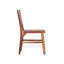 2 chaises de salle à manger rustiques brunes, en cuir tissé, fabrication en bois franc de 2 supports tissés, ton