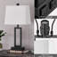 Ensemble de lampes de table USB en métal 23,5 "avec contrôle tactile et prise de courant Damajae-172682838