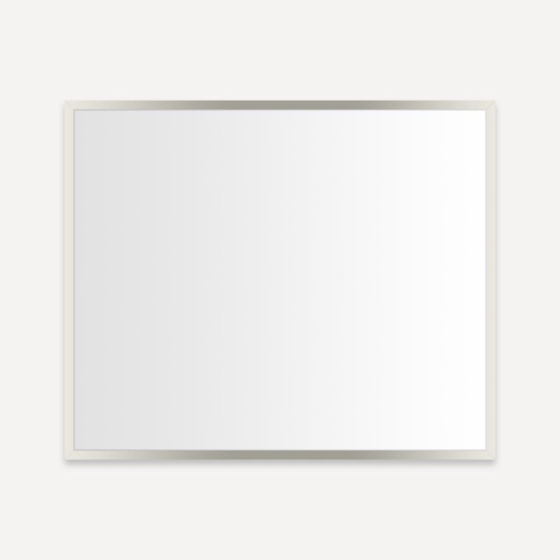 Profiles Modern & Contemporary Bathroom / Vanity Mirror, 29.875" x 35.125", Polished Nickel