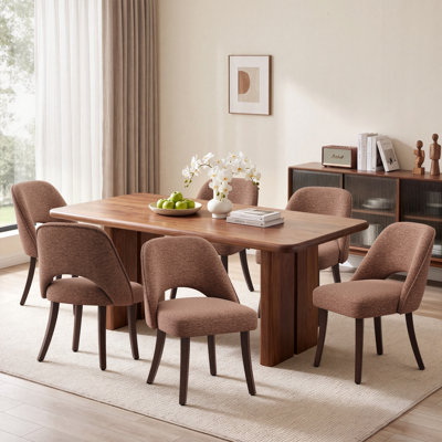 49 cm H Upholstered Fabric Dining Chair
