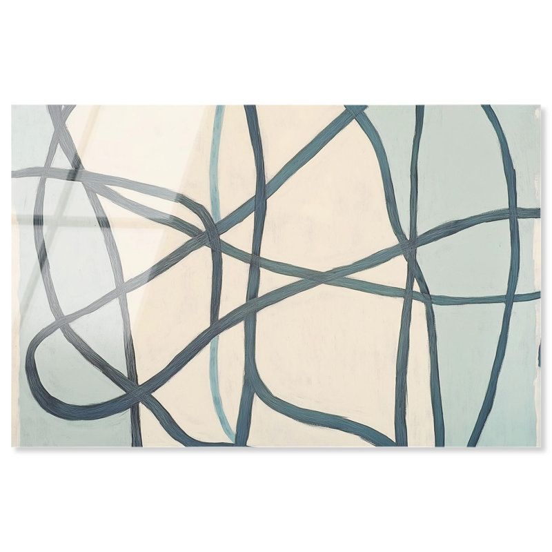 Art mural minimaliste en boucle éternelle II par Art Remedy, prêt à être accroché, H 24 po x l 36 po