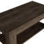Table de rangement Polgon, tablette de table extensible, tablette inférieure, finition brun foncé-140142150