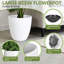 Ensemble de 2 pots de fleurs de 21 po de hauteur pour plante d'intérieur et d'extérieur-470400034-498380864