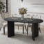 Oval Dining Table with Double Pedestal Solid Wood Kitchen Table-1722792490-1699031347