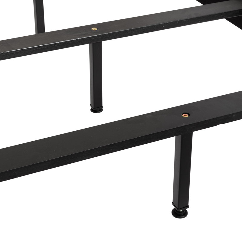 Lit tapissier standard capitonné Brodeur, Double, Gris foncé