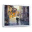 Couple qui marche dans la ville - Cadre photo, impression sur toile-432173895-432173914