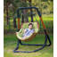 Chaise de patio en teck avec coussins Monetta